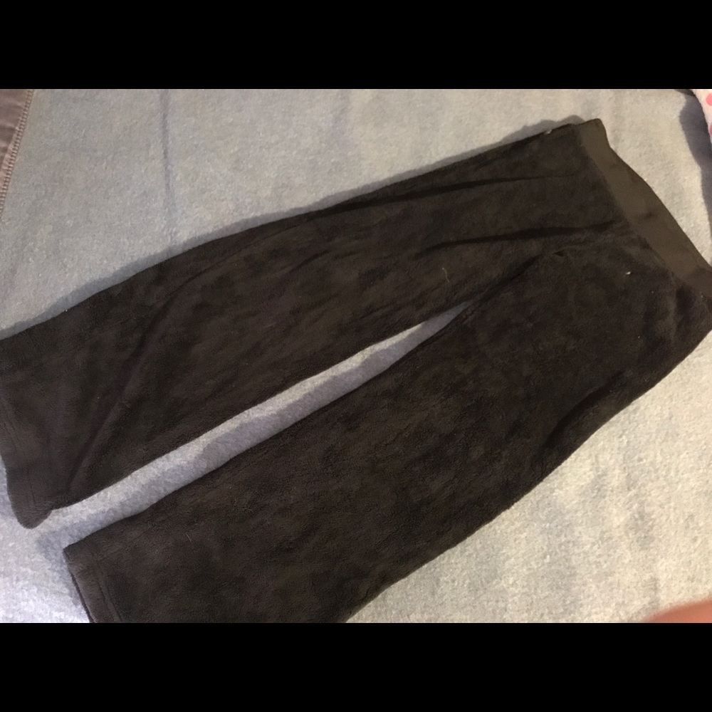 Fuzzy north face pants